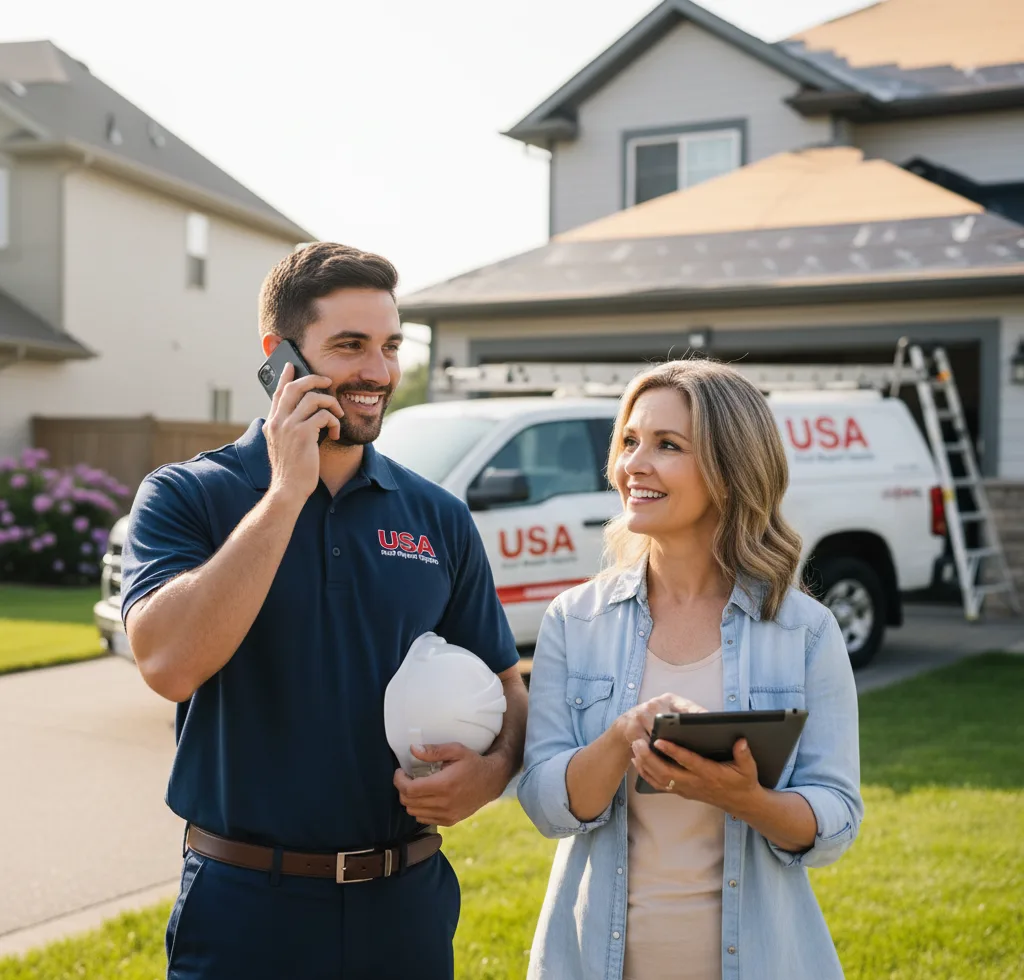 USA Roof Repair Experts customer support in Henry